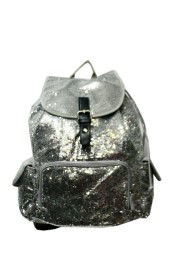 Sequin Backpack-SQB2929L/SILVER